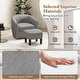 preview thumbnail 25 of 25, Costway Swivel Barrel Chair with Ottoman Footrest Curved Backrest & - See Details