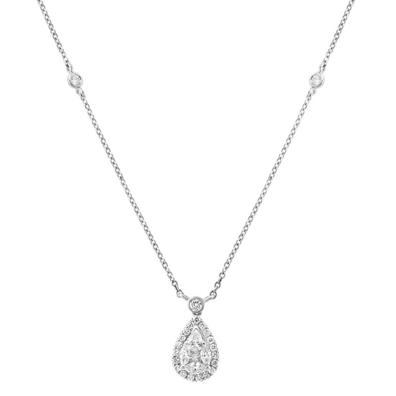 Effy Women's 14K White Gold Diamond Necklace