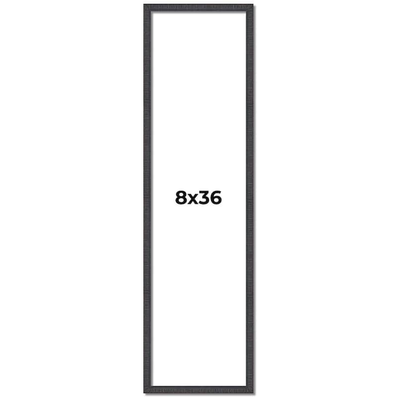 8x36 Frame Brown Solid Wood Picture Frame - Complete Modern Photo