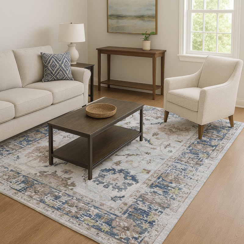Premium Washable Super Soft Vintage Traditional Mayfield Rug