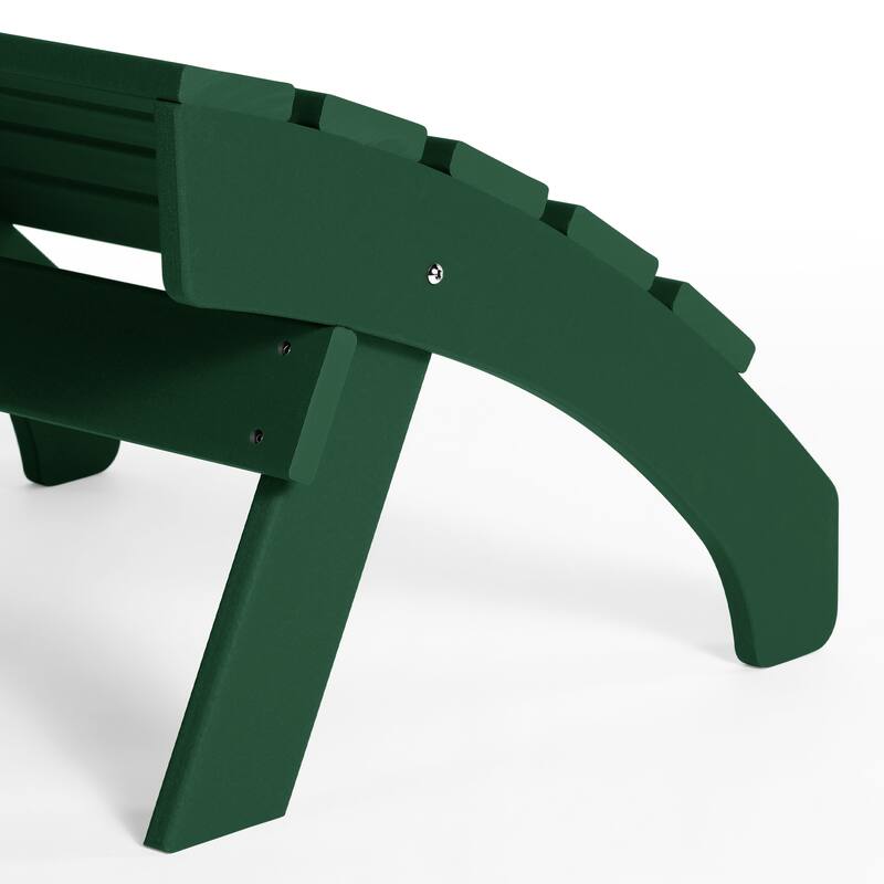 Polytrends Altura Outdoor Adirondack Folding Ottoman