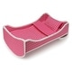 preview thumbnail 10 of 15, Badger Basket Trolley Doll Carrier with Rocking Bed and Bedding - Pink/Star