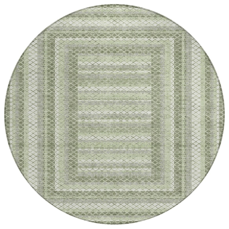 HomeRoots Geometric Transitional Rectangle Outdoor Rug