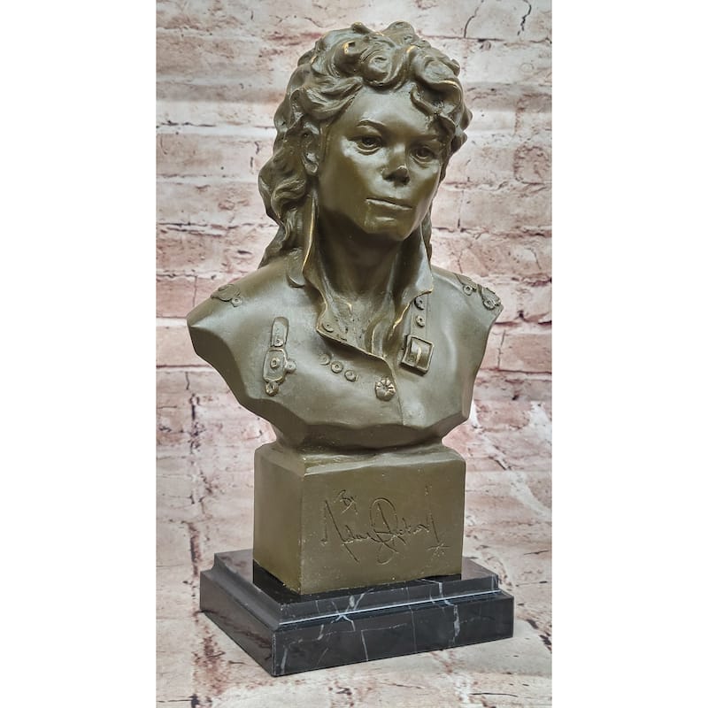 Bronze Bust Sculpture Of Michael Jackson – Limited Edition By Mavchi