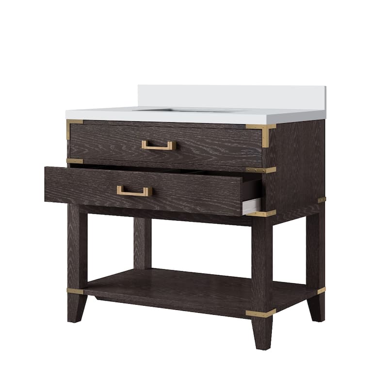 Norwalk Bath Vanity with Cultured Marble Top and Sink
