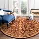 preview thumbnail 8 of 94, SAFAVIEH Handmade Antiquity Manerva Traditional Oriental Wool Rug 3'6" Round - Wine/Gold