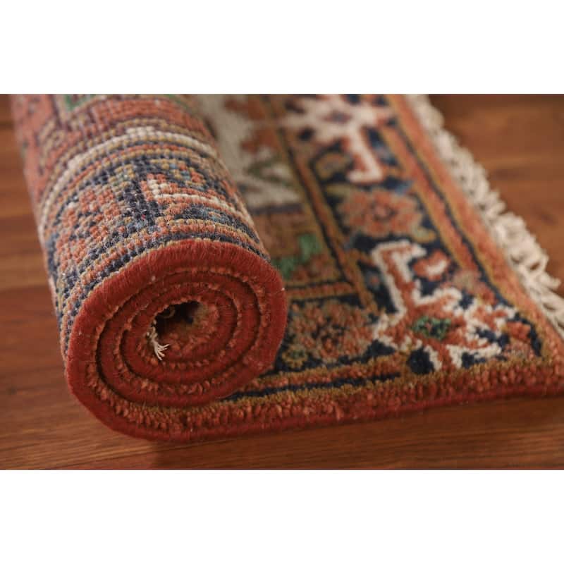 Traditional Heriz Serapi Oriental Rug Handmade Wool Carpet - 2'0"x 3'0"