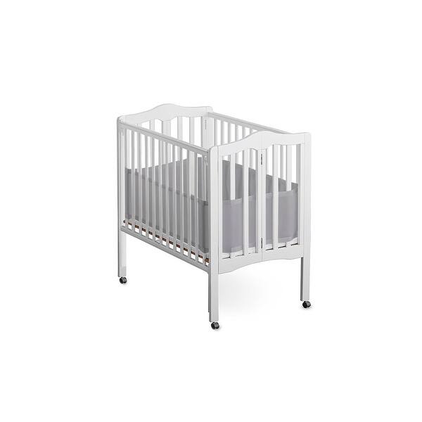 slide 2 of 5, BreathableBaby Breathable Mesh Liner For Mini/Portable Cribs, 4 Sides, Classic 3 mm