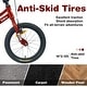 preview thumbnail 5 of 3, Kids Bike, Kids' Bicycle with Training Wheels, Red