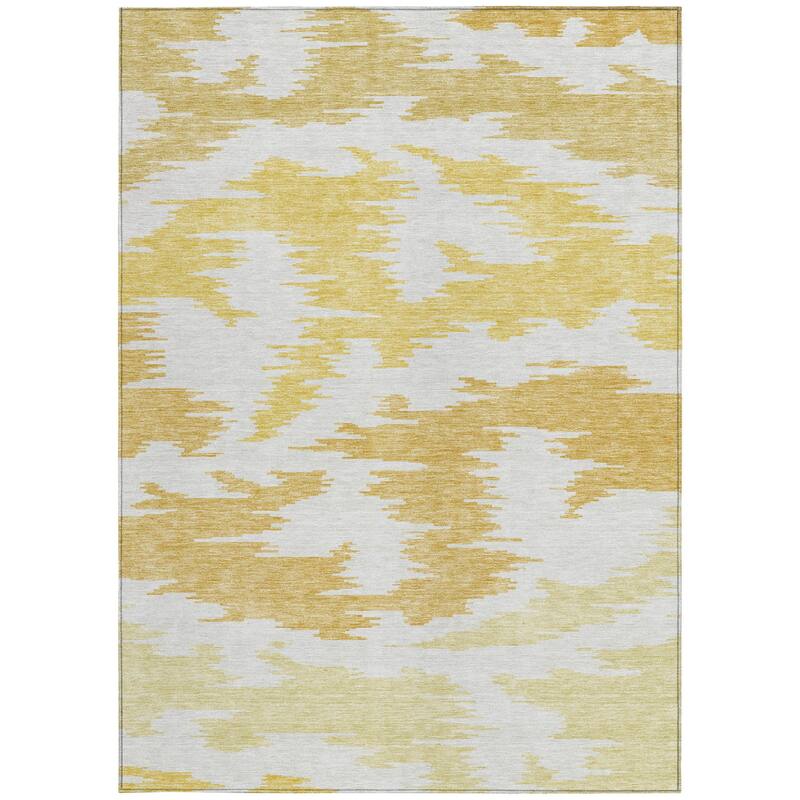 HomeRoots Abstract Transitional Rectangle Outdoor Rug