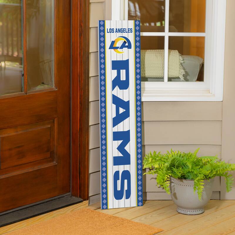 47" Double Sided Seasonal Porch Leaner, Los Angeles Rams - 47" x 11.25"