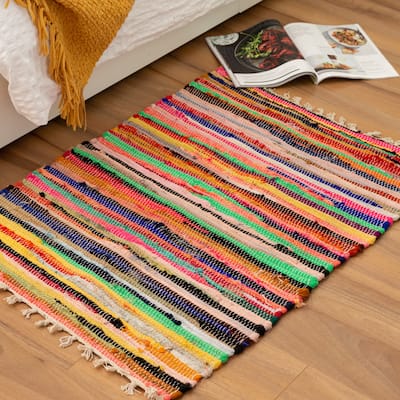 Fabstyles Spectrum Cotton Handmade Area Rag Rug