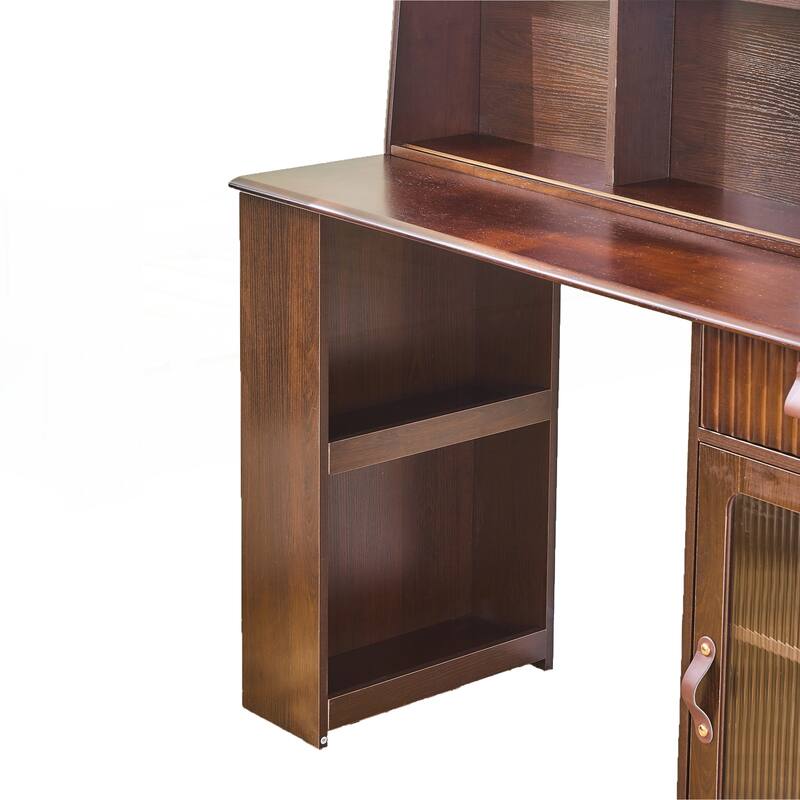 Elegant makeup vanity desk with 3 modes Adjustable Lighted Mirror