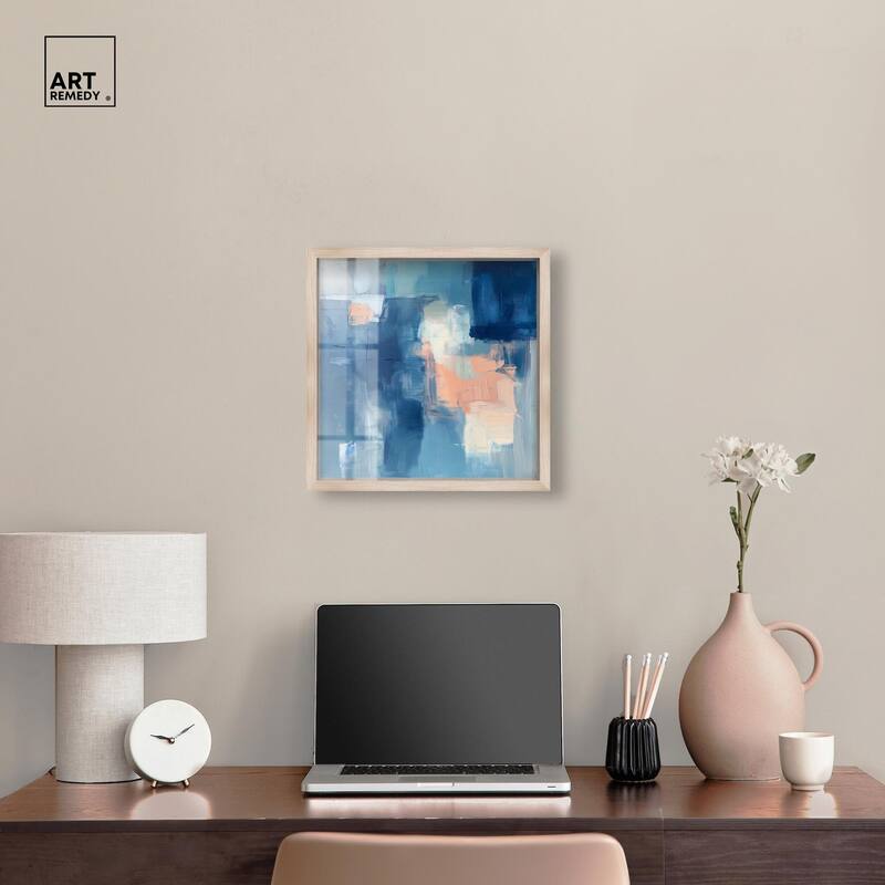 Whispering Blue II Shadowbox by Art Remedy