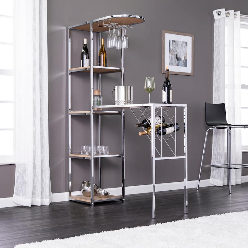 SEI Furniture Northside Serving Table w/ Bar Storage