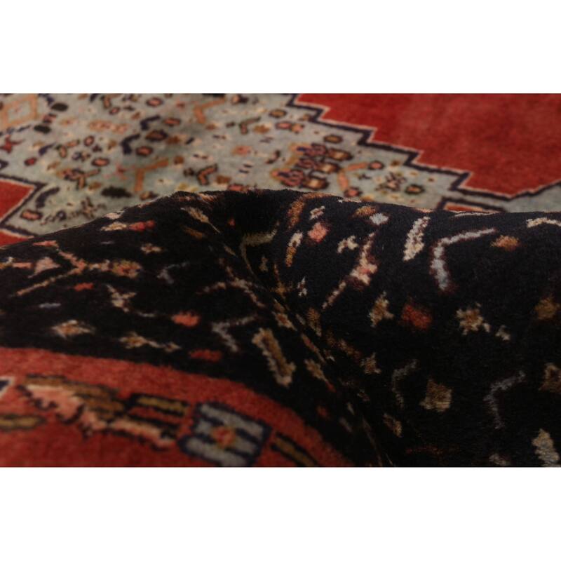 Kayseri Vintage Navy, Red Rug 4'1" x 4'7" - 4'1 x 4'7