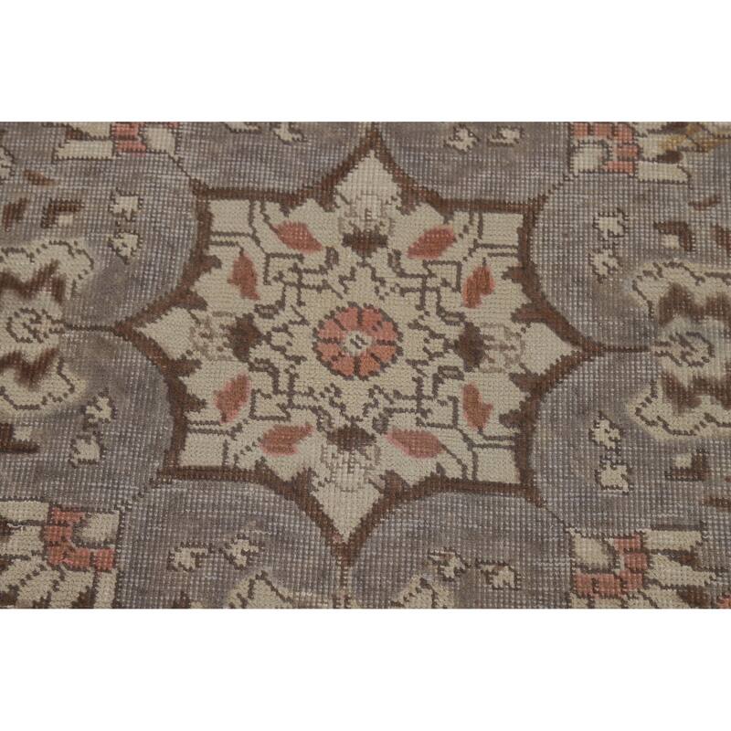 Tabriz Persian Vintage Rug Bedroom Hand-Knotted Wool Carpet - 8'5" x 11'2"