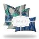 MALIK Collection Indoor/Outdoor Lumbar Pillow Set, Zipper Covers w ...