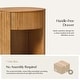 preview thumbnail 9 of 22, Bert Modern 22" Tall Round Solid Wood Full Assembly End Table WIth Storage By HUALALA HOME