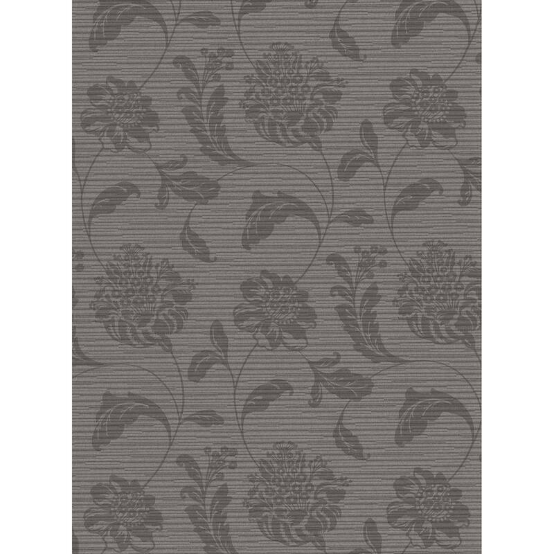 Holiday Charcoal Jacobean Wallpaper