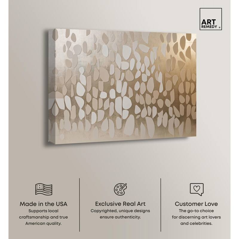 Glimmering Cascade Canvas by Art Remedy, Gallery Wrapped