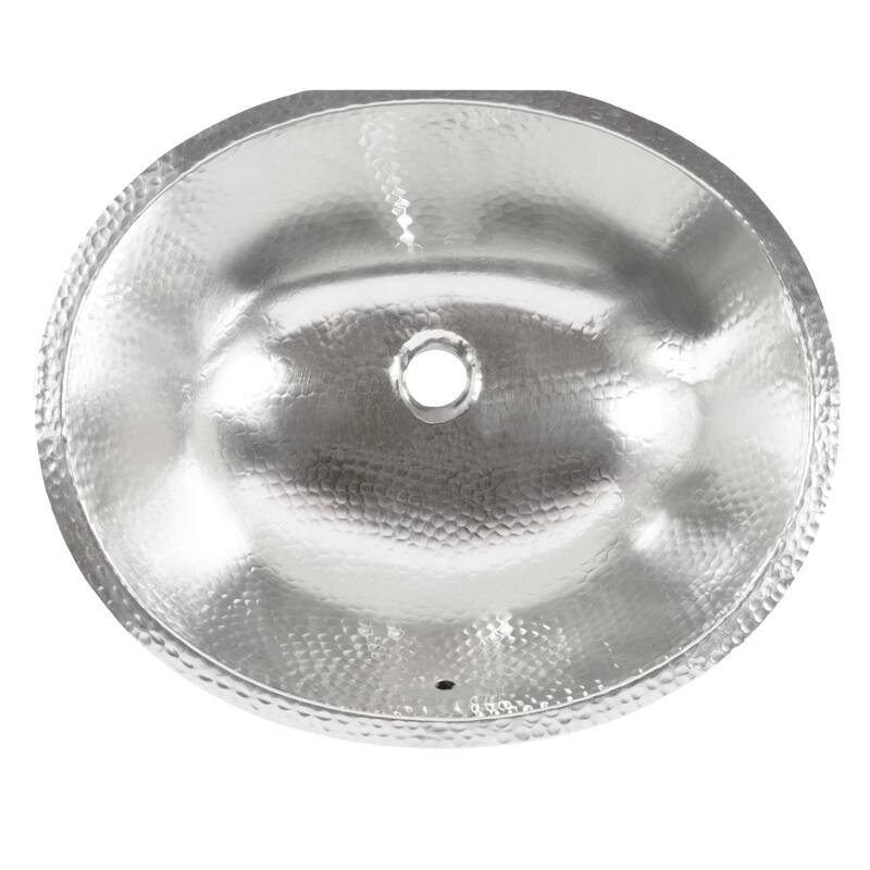 Freud Nickel 19" Oval Undermount Bath Sink with Parisa Faucet Kit