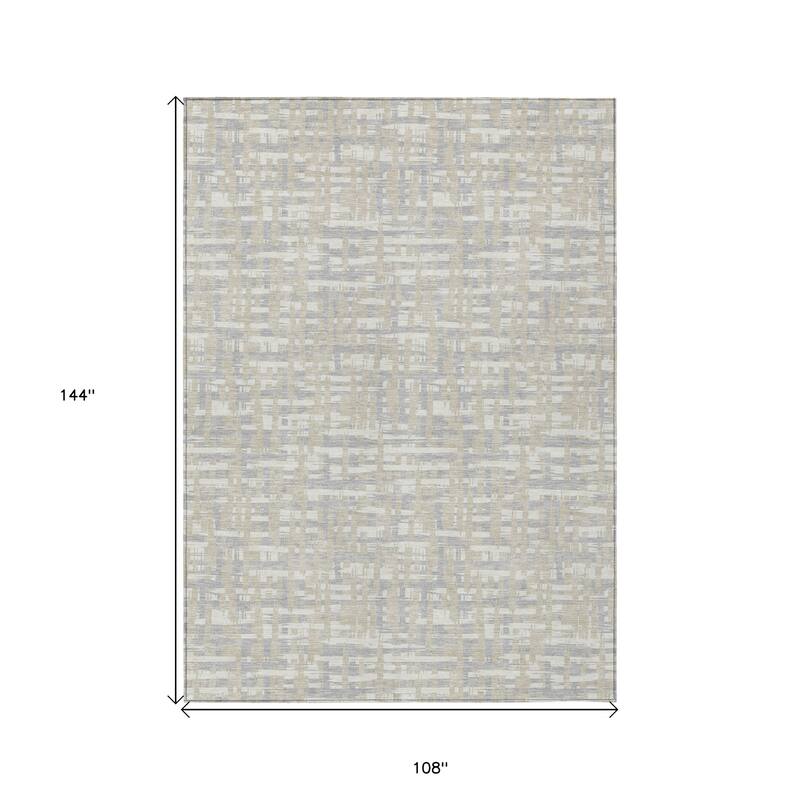 HomeRoots Abstract Transitional Rectangle Outdoor Rug