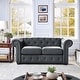 preview thumbnail 3 of 26, Corvus Aleksis Tufted Chesterfield Loveseat Sofa