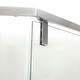 preview thumbnail 4 of 4, Lordear Shower Door 34-1/8" x 72" Semi-Frameless Neo-Angle Hinged Shower Enclosure Brushed Nickel
