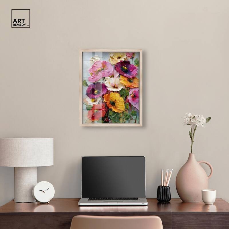 Floral Texture II Shadowbox by Art Remedy