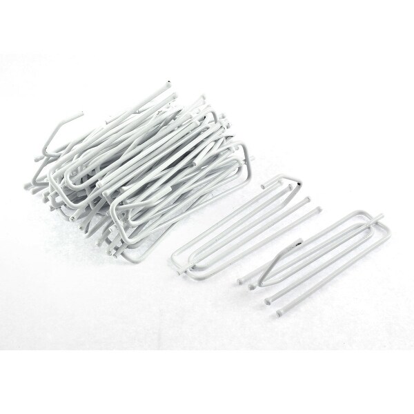 Shop Unique Bargains White Metal 4 Prongs Pinch Pleat