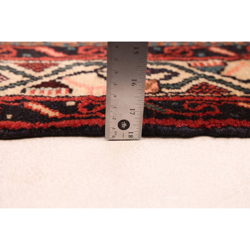 ECARPETGALLERY Hand-knotted Andelz Red Wool Rug - 2'9 x 9'6