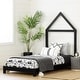 preview thumbnail 23 of 29, South Shore Sweedi Bed with House Frame Headboard Matte Black