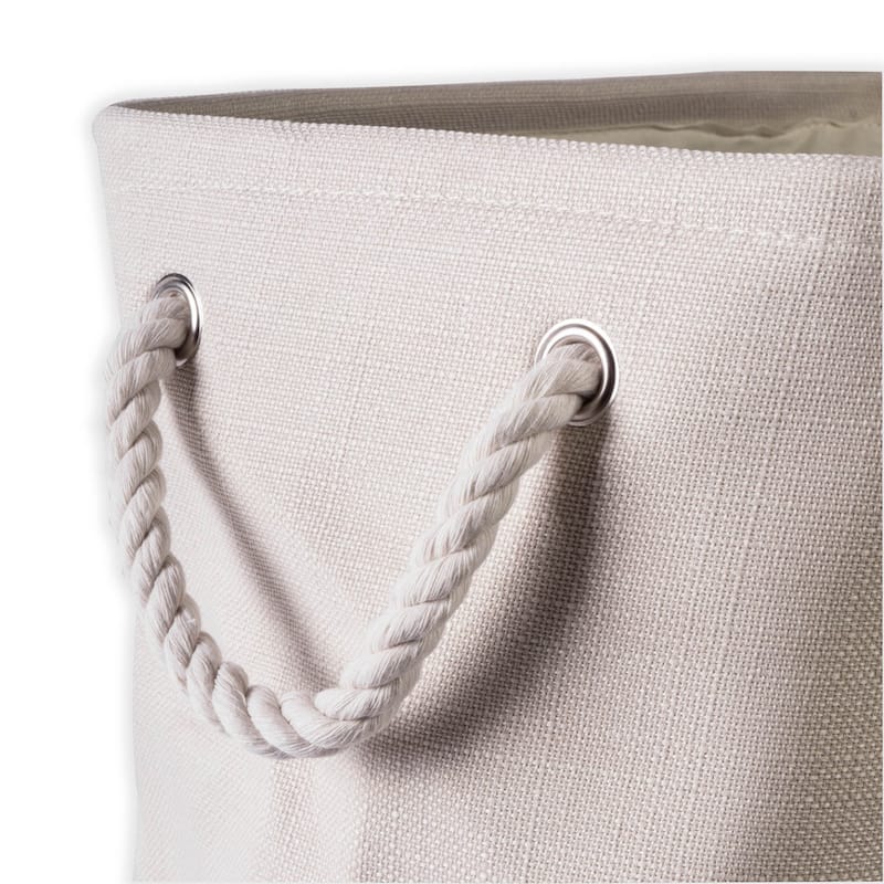 16" Beige Storage and Laundry Bin