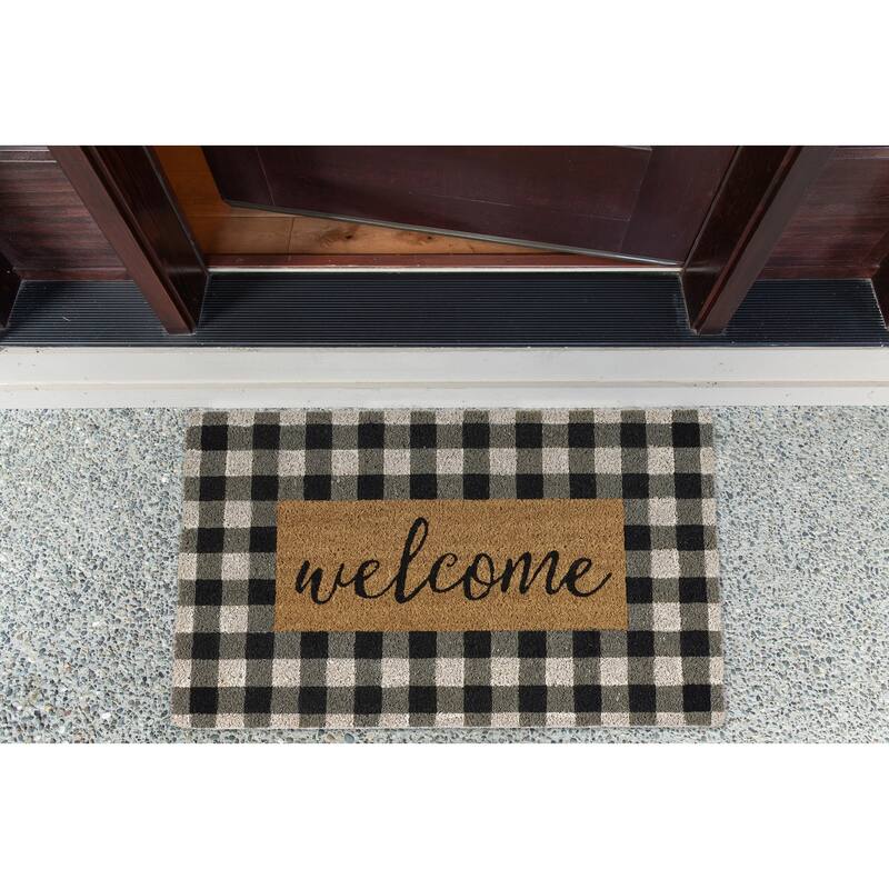 DII Damask Welcome Mat