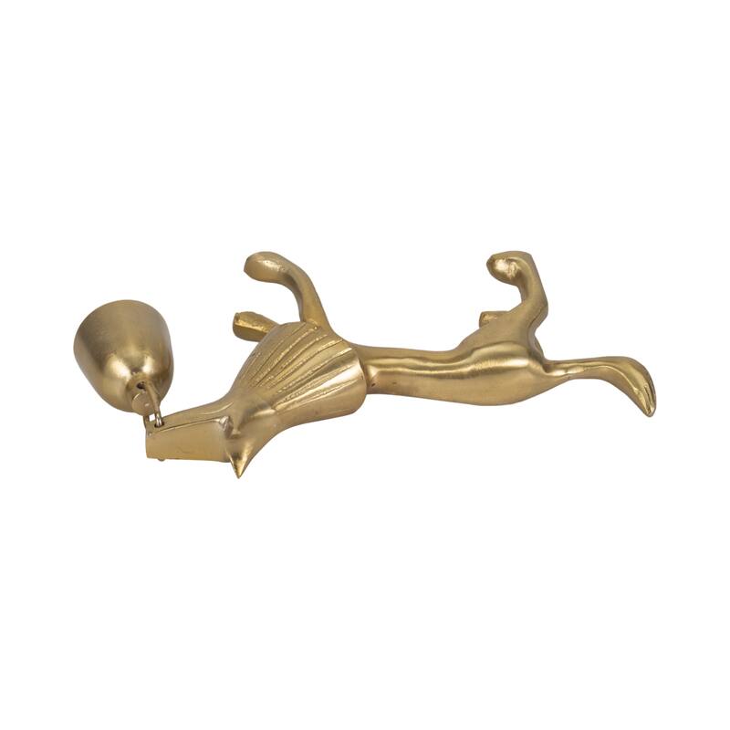 Sagebrook Home Elegant Gold Lion Candle Snuffer, 9-Inch Aluminum, Unique Indoor Home Decor Accessory - 9" x 2" x 5"