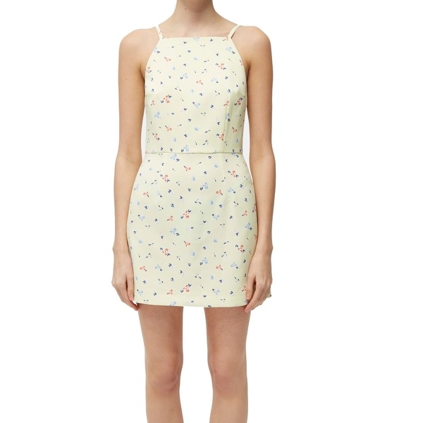 french connection yellow dress