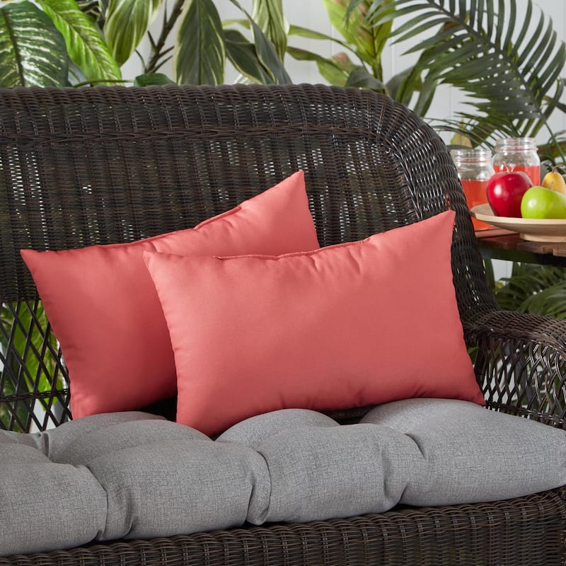 Outdoor 19-inch x 12-inch Polyester Accent Pillow (Set of 2)