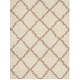 preview thumbnail 64 of 162, SAFAVIEH Dallas Shag Giusy Trellis 1.5-inch Thick Rug 10' x 14' - Ivory/Beige - Rectangle