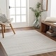 preview thumbnail 21 of 31, Artistic Weavers Joel Mod Black/Ivory Ombre Geometric Striped Area Rug 11'10" x 15' - Faded Grey
