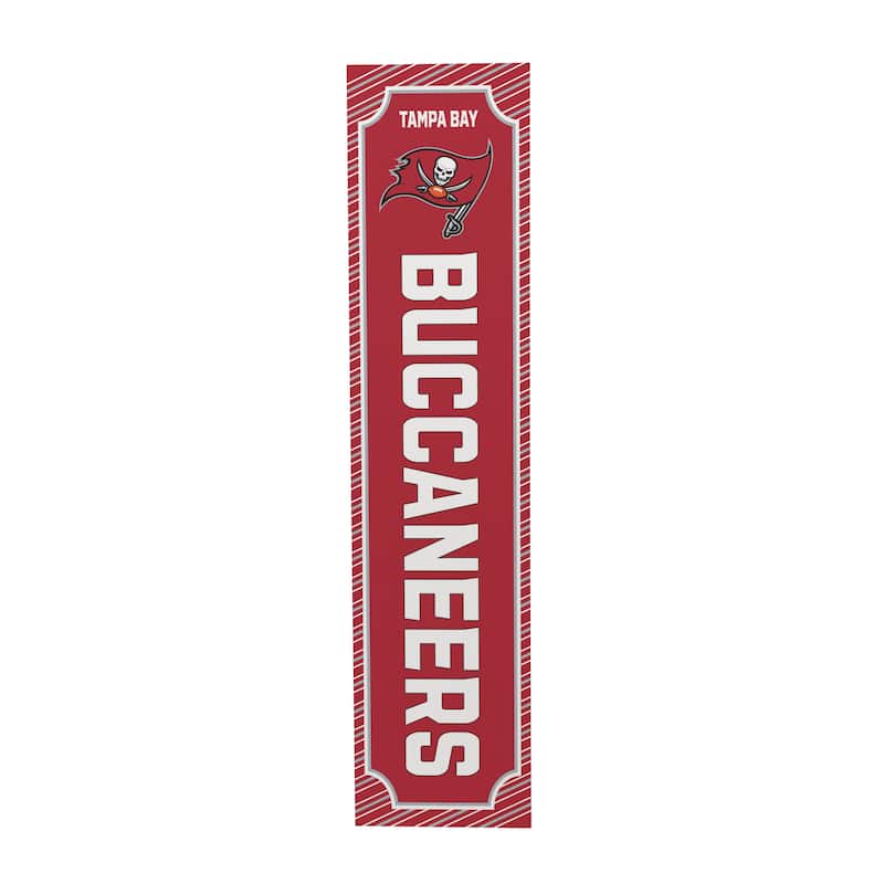 47" Double Sided Seasonal Porch Leaner, Tampa Bay Buccaneers - 47" x 11.25"