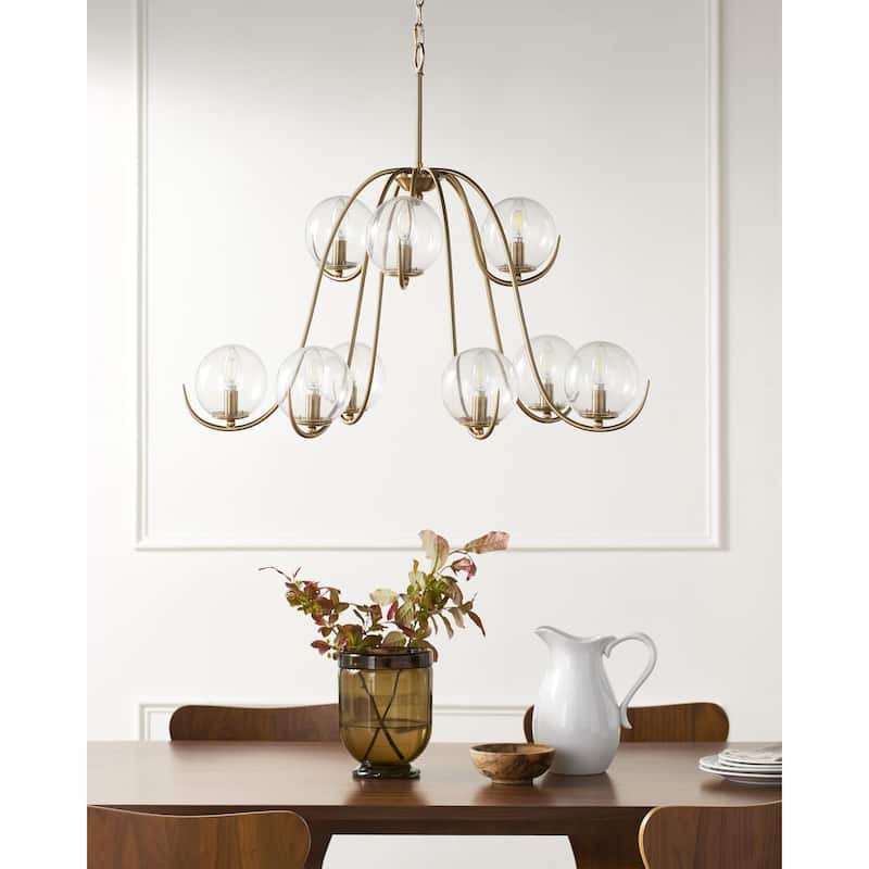 Livabliss Canela Traditional Chandelier - 32"L x 32"W x 27"H - Gold