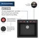 preview thumbnail 39 of 55, Karran Top Mount 25 in. Single Bowl Quartz Kitchen Sink