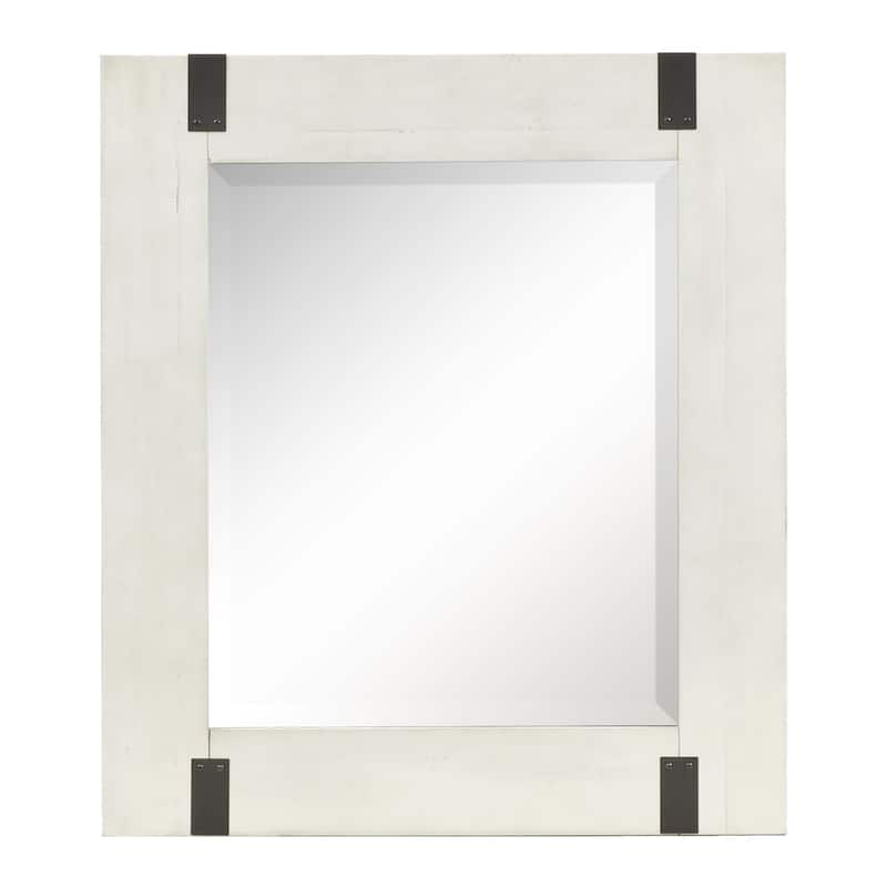 Magnussen Home Chesters Mill Alabaster Drawer Dresser with Portrait Mirror