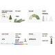 preview thumbnail 24 of 42, Glitzhome Pre-Lit Flocked Pencil Spruce Artificial Christmas Tree with Warm White Lights
