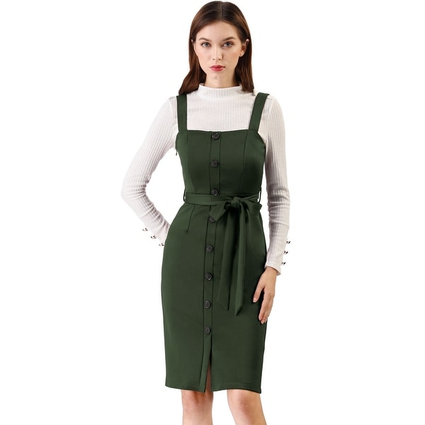 womens khaki jumper dress
