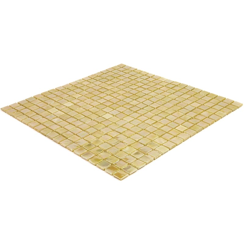 Apollo tile 12" x 12" Skosh Glossy Ecru Beige Glass Tile (18.69 sq ft/case) - 20 Pack
