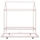 preview thumbnail 16 of 24, Metal Twin Size Kids House Bed with Trundle