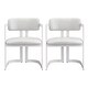 preview thumbnail 6 of 26, Upholstered Dining Chairs Set of 2, Fabric & Metal Frame