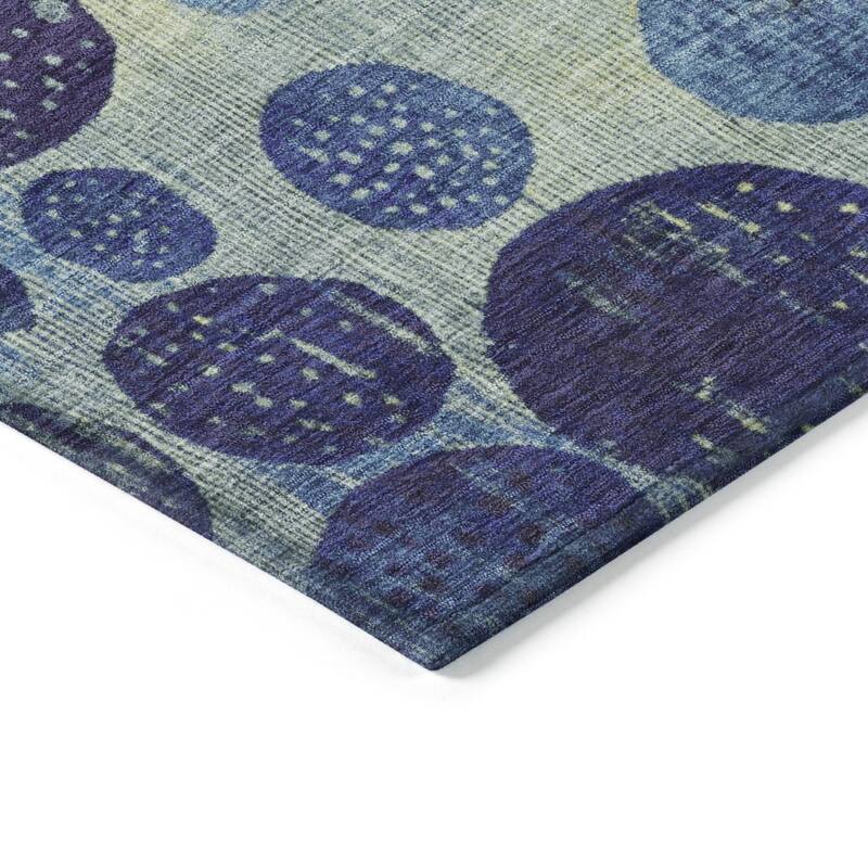 HomeRoots Geometric Transitional Rectangle Outdoor Rug